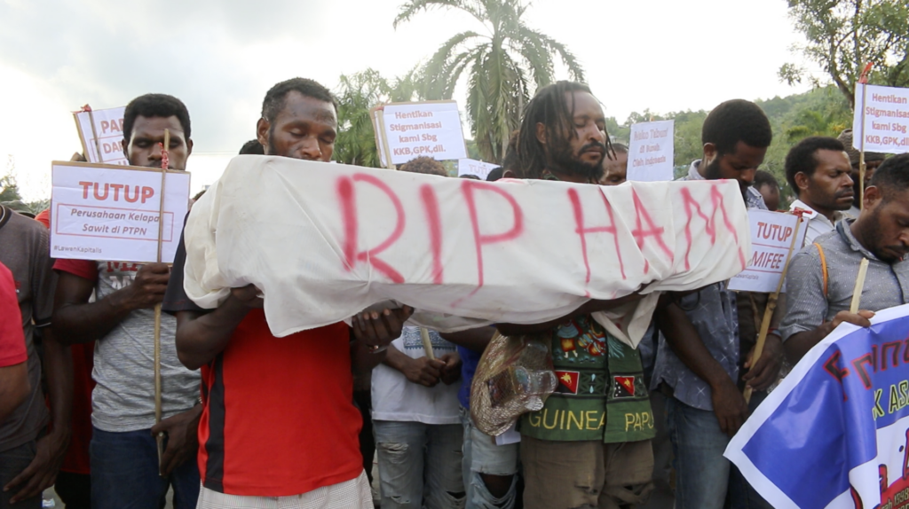 A protest in Jayapura in West Papua.